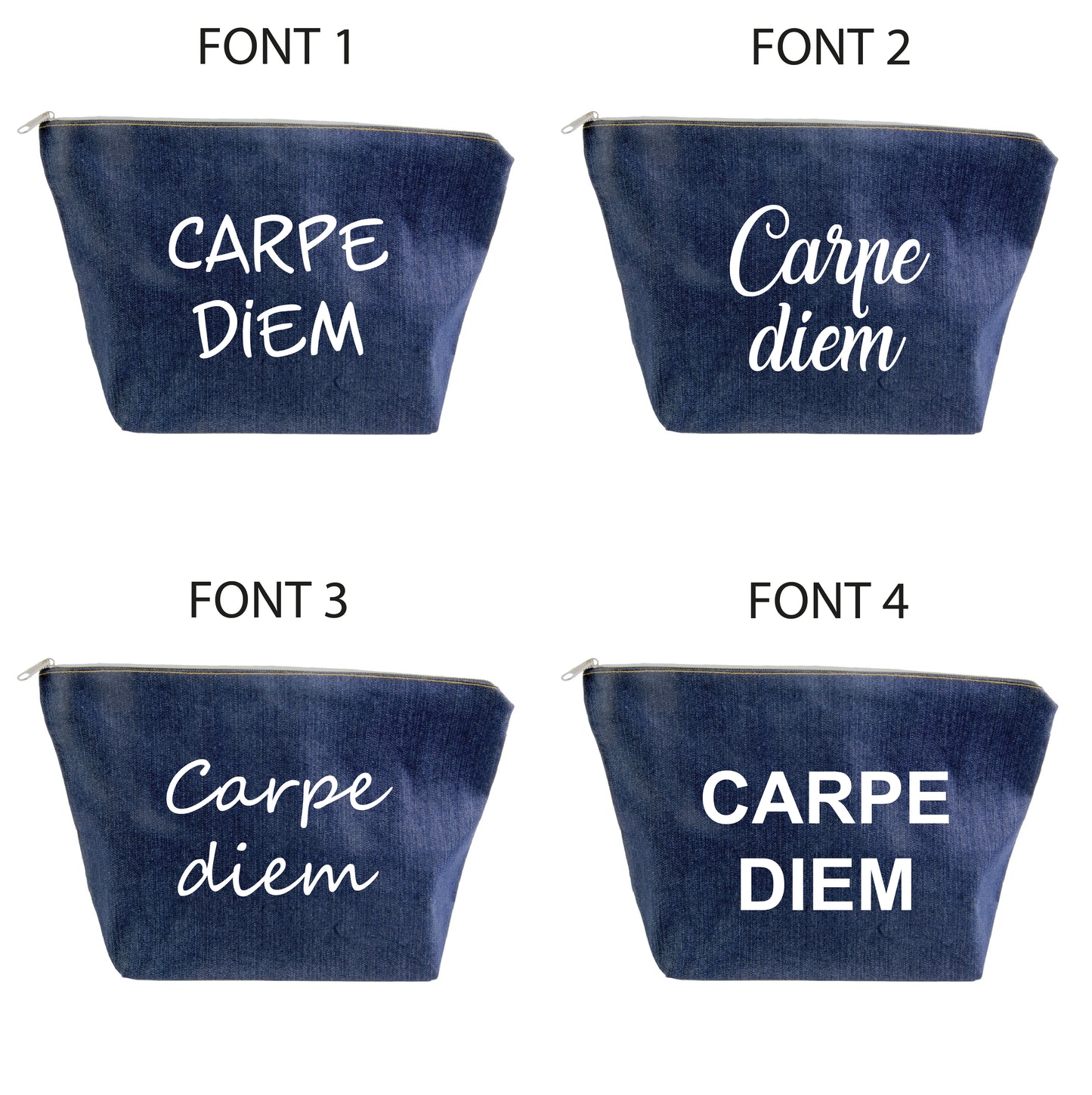 Beauty case in denim