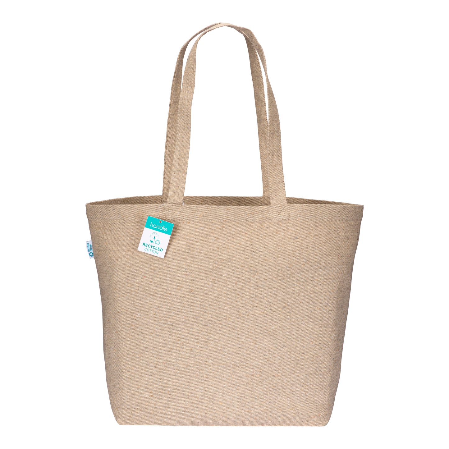 Shopper grande in cotone riciclato 280 g/m2