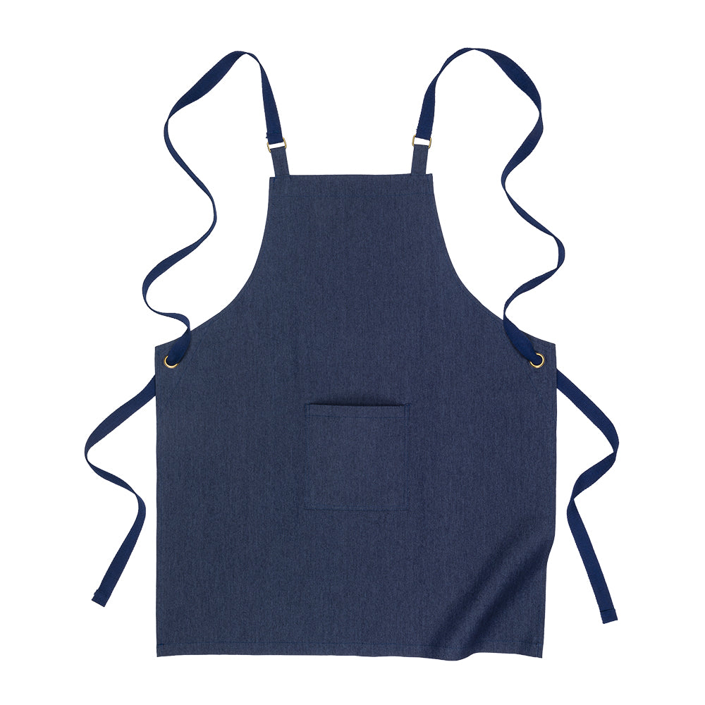Grembiule da cucina lungo in denim di cotone riciclato da 220 g/m2
