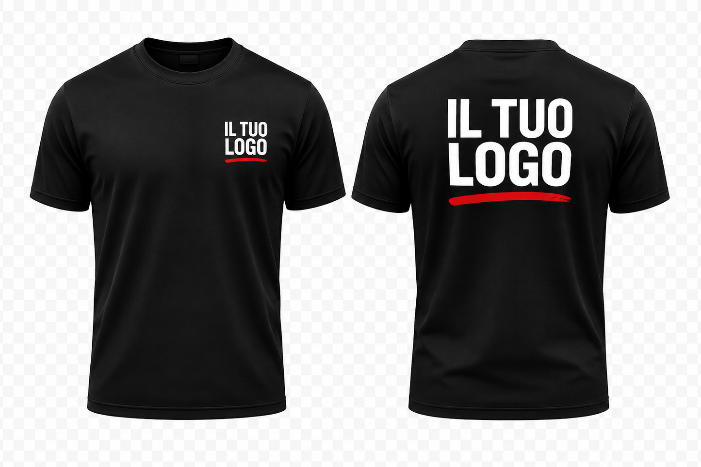 50 t-shirt cotone con stampa Lato Cuore + Spalle  €7,45/CAD