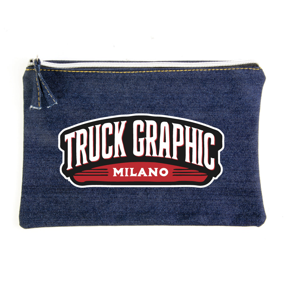 Beauty case in denim