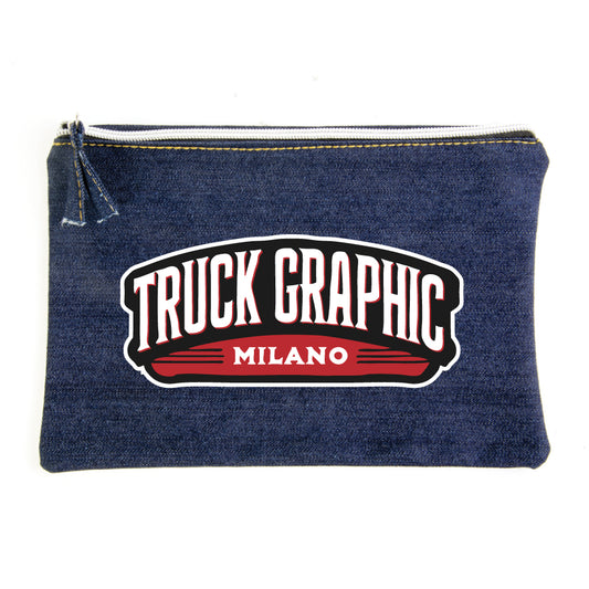 Beauty case in denim