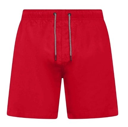 Costume da bagno uomo rosso Truck Graphic Milano in poliestere riciclato con cordoncino a contrasto